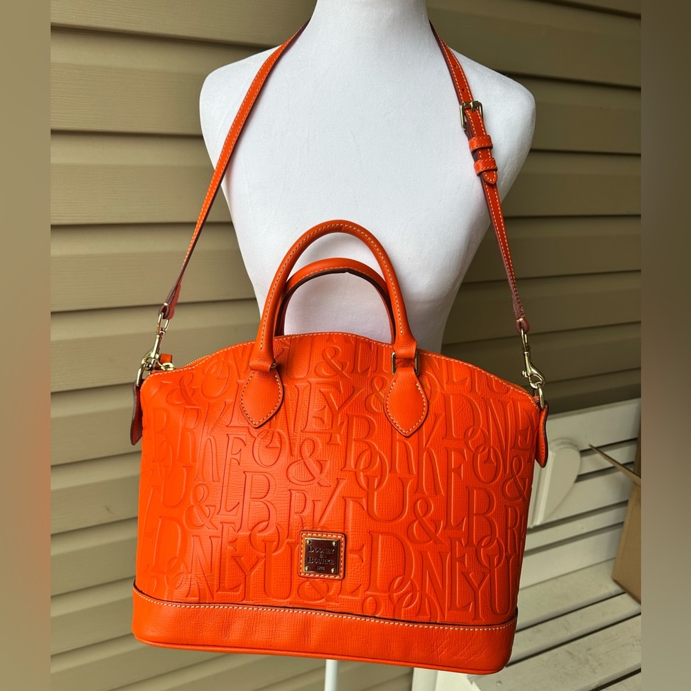Bright orange Dooney & Bourke handbag EUC